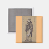Prophet Elijah Vater der Karmeliten Magnet (Vorderseite/Rückseite)