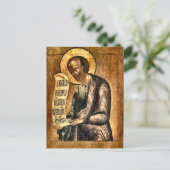 Prophet Elisha Orthodox Christliches Symbol Postkarte (Stehend Vorderseite)