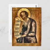 Prophet Elisha Orthodox Christliches Symbol Postkarte (Vorne/Hinten)