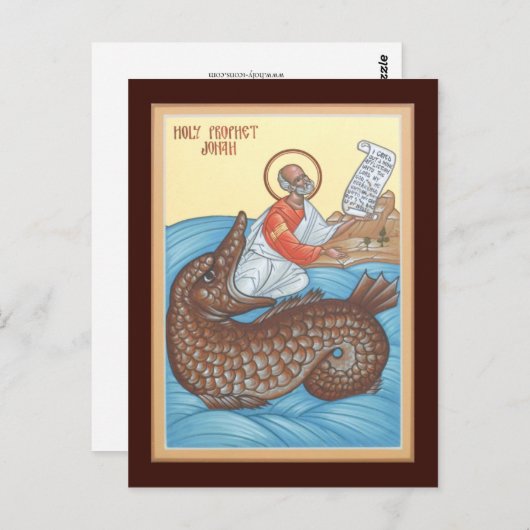 Prophet Jonah Prayer Card Postkarte (Vorne/Hinten)