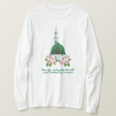 Prophet Moschee Grüne Kuppel T-Shirt (Design vorne)