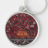 Prophet-Moschee Vintage-Teppich-Monogramm Schlüsselanhänger (Vorne)