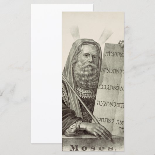 Prophet Mose mit den Tabletten des Gesetzes (Vorne/Hinten)