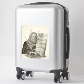Prophet Mose mit den Tabletten des Gesetzes Aufkleber (Koffer)
