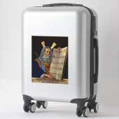 Prophet Mose mit den Tabletten des Gesetzes Aufkleber (Koffer)