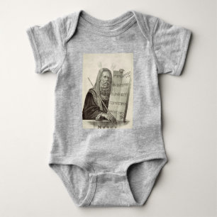 Prophet Mose mit den Tabletten des Gesetzes Baby Strampler