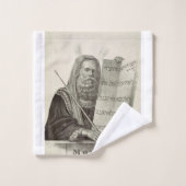 Prophet Mose mit den Tabletten des Gesetzes Badhandtuch Set (Waschlappen)