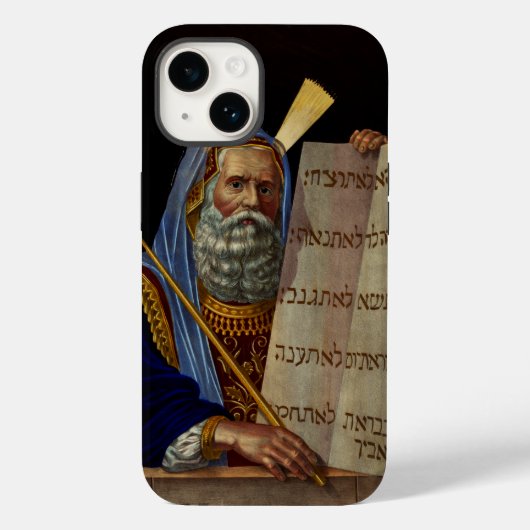 Prophet Mose mit den Tabletten des Gesetzes Case-Mate iPhone Hülle (Rückseite)