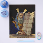 Prophet Mose mit den Tabletten des Gesetzes Flyer (Einzeln)