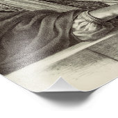 Prophet Mose mit den Tabletten des Gesetzes Fotodruck (Ecke)