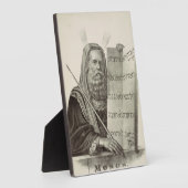 Prophet Mose mit den Tabletten des Gesetzes Fotoplatte (Seite)