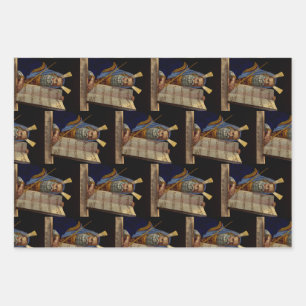 Prophet Mose mit den Tabletten des Gesetzes Geschenkpapier Set