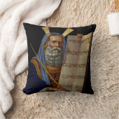 Prophet Mose mit den Tabletten des Gesetzes Kissen (Decke)