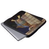 Prophet Mose mit den Tabletten des Gesetzes Laptopschutzhülle (Vorne Knopf)