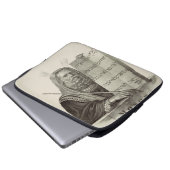 Prophet Mose mit den Tabletten des Gesetzes Laptopschutzhülle (Vorne Knopf)