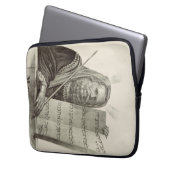 Prophet Mose mit den Tabletten des Gesetzes Laptopschutzhülle (Vorderseite Links)