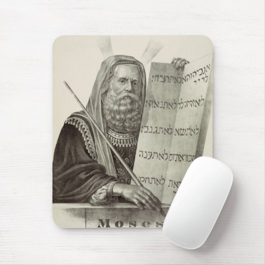 Prophet Mose mit den Tabletten des Gesetzes Mousepad (Mit Mouse)