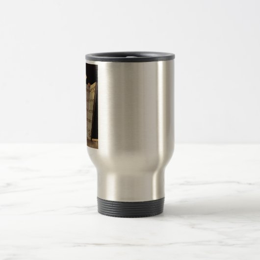 Prophet Mose mit den Tabletten des Gesetzes Reisebecher (Mittel)