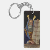 Prophet Mose mit den Tabletten des Gesetzes Schlüsselanhänger (Vorderseite links)