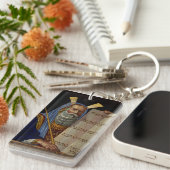 Prophet Mose mit den Tabletten des Gesetzes Schlüsselanhänger (Vorderseite rechts)