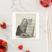 Prophet Mose mit den Tabletten des Gesetzes Serviette (Beispiel)