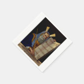Prophet Mose mit den Tabletten des Gesetzes Serviette (Ecke)