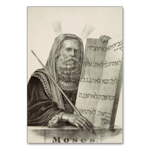 Prophet Mose mit den Tabletten des Gesetzes Tischnummer
