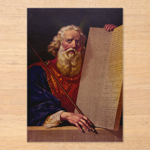 Prophet Moses auf dem Berg Sinai – High-Fidelity-E Acryleinladungen