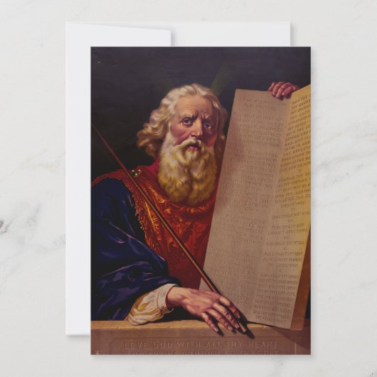 Prophet Moses auf dem Berg Sinai – High-Fidelity-E Einladung (Vorderseite)