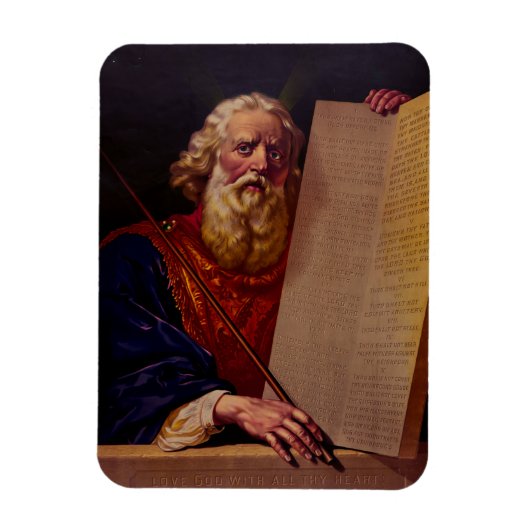 Prophet Moses auf dem Berg Sinai – High-Fidelity-E Magnet (Vertikal)