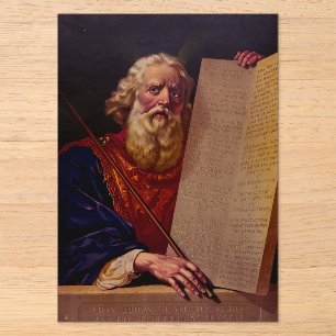 Prophet Moses auf dem Berg Sinai – Hochauflösendes Acryleinladungen