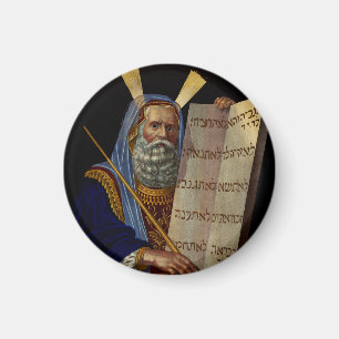 Prophet Moses mit den Gesetzestafeln  Magnet