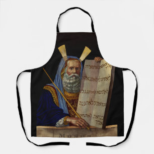 Prophet Moses mit den Gesetzestafeln Schürze