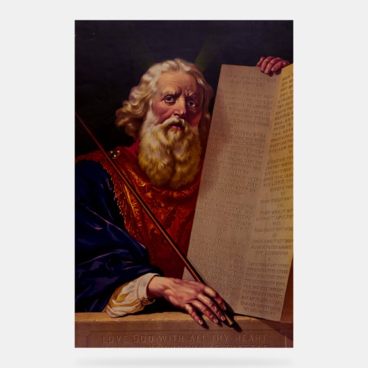 Prophet Moses on Mount Sinai – High-Fidelity Epic  Acrylschild (Vorderseite)