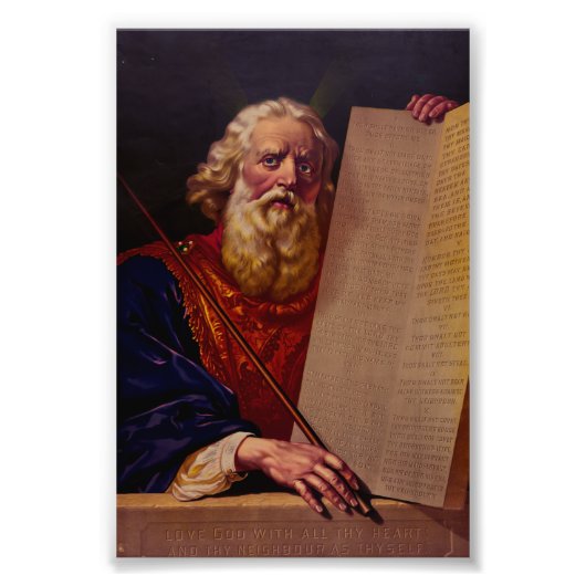 Prophet Moses on Mount Sinai – High-Fidelity Epic  Fotodruck (Vorne)