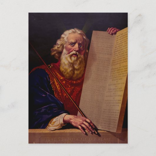 Prophet Moses on Mount Sinai – High-Fidelity Epic  Postkarte (Vorderseite)