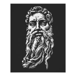 Prophet Moses, Porträt Poster