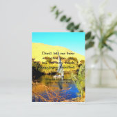 Prophet Muhammad Reisen Inspiration Quotation Postkarte (Stehend Vorderseite)