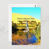 Prophet Muhammad Reisen Inspiration Quotation Postkarte (Vorne/Hinten)