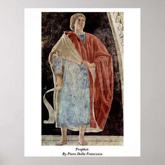 Prophet. von Piero Della Francesca Poster (Vorne)