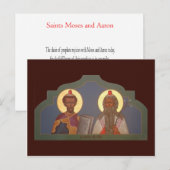 Propheten Moses und Aaron-Gebetskarte Postkarte (Vorne/Hinten)