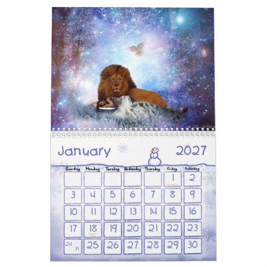 prophetische Kunst von 2013 Kalender durch Dolores (Jan 2027)