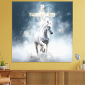 Prophetisches Weißhorn Leinwanddruck (Insitu (Wohnzimmer))