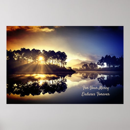 Prophetisches Wort für Gnade hält für immer an Poster (Vorne)