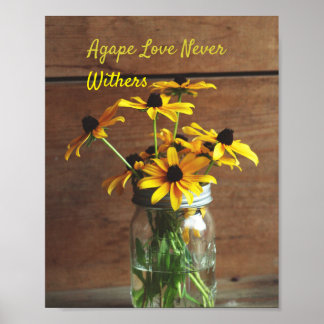 Prophezeiendes Agape-Liebe-Poster Poster