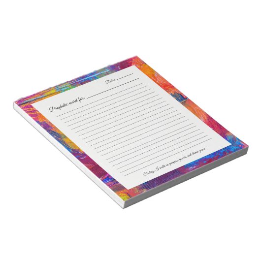 Prophezeiendes Word Editor Notizblock (angewinkelt)