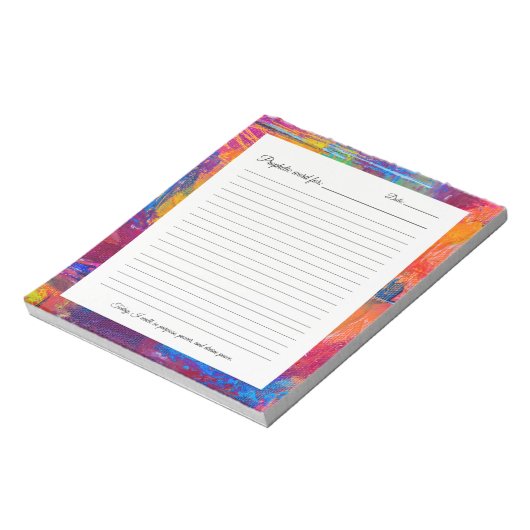 Prophezeiendes Word Editor Notizblock (Rotiert)