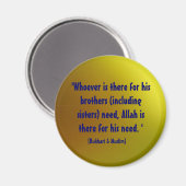 Prophezeiendes Zitat Magnet (Vorderseite/Rückseite)