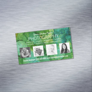 Prophotograph mit 4 kundenspezifischen magnetische visitenkarte