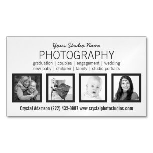 Prophotograph mit 4 kundenspezifischen magnetische visitenkarte